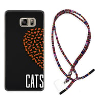 Samsung S7 Edge S20 Fe Plus Ultra S21 S22 Kılıf Boyun Asklı Rasta Silikon Cats 1792