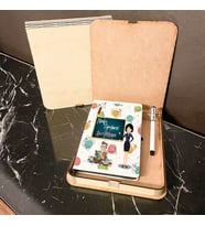 Türkçe Öğretmeni Ahşap Kutulu Defter Kalem Set 006