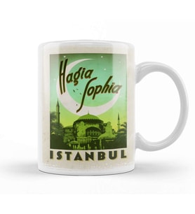 Aya Sofya Camii Kupa Bardak Porselen