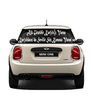 Oto Cam Yazı Sözleri Ticari-Servis-Dolmuş-Panelvan Uzun Sticker Model 48