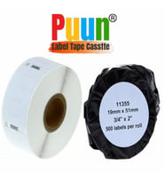 PUUN®Dymo Lw 11355 Muadil Çok Amaçlı Etıket 500 Etiket/paket 19MM x 51MM Labelwriter EL60, LW310, LW320, LW330, LW400, LW450 (Çok Renkli)