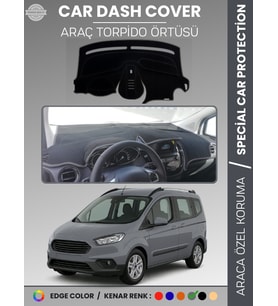 FORD COURİER (2020+) Torpido Örtüsü Ön Göğüs Torpido Koruma Tam Uyum Çatlamayı Önler Kolay Montaj