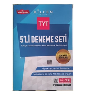 Bilfen Yayınları TYT 5 Li Deneme Seti Ösym Sorularının Benzeri Yeni