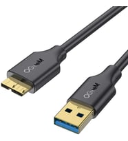 Bir Ucu Usb Diğer Ucu Micro Usb Kablosu Yüksek Hızlı Şarj ve Veri Aktarım Dönüştürücü Çevirici Kablo (Siyah)