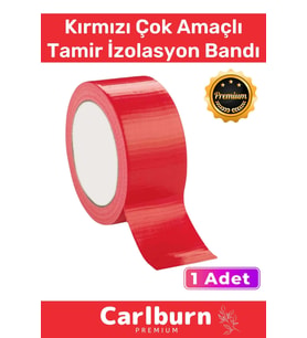 Süper Güçlü Su Geçirmez Sızdırmaz Kırmızı Renk Çok Amaçlı Tamir İzolasyon Bandı 48mm x 10m 1 Adet