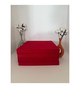 40CMX40CM+4CM 4'LÜ SÜNGERLİ SANDALYE MİNDERİ ÇIKARILABİLİR KILIF BAĞCIKLI
