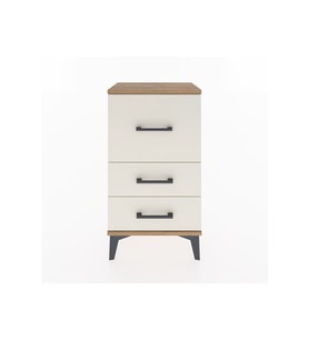 Arges Komodin 3 Çekmeceli 44x30x80 Çam-Aytaşı