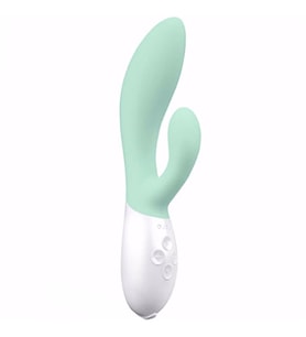 Agorshop Lelo İna 3 Green Flexible Rabbit Vibratör