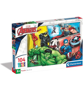 Clementoni 27284 Supercolor Puzzle Avengers, 104 Parça
