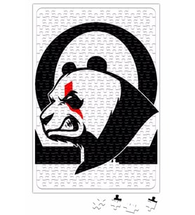 Panda Kratos Puzzle 240 Parça Yapboz