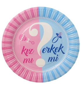 TABAK KARTON CİNSİYET BELİRLEME 8 ADET