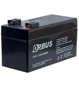 12 Volt 1.3 Amper Kuru Akü Orb12-1.3 (96X42X52 Mm)