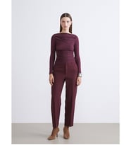 LCW Vision Bordo Standart Fit Kadın Pantolon