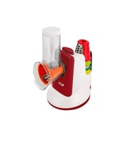 Qcv-326 5'i 1 Arada Otomatik Doğrayıcı-rende- Dilimleme Makinesi (Kırmızı-Beyaz)