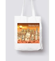 Nemrut Tasarımlı Bez Çanta