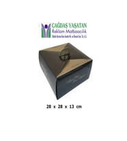 12 Kişilik Yaş Pasta Turta Kutusu 100 Adet - 076