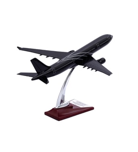 Zekupp - Maket Uçak - Airbus A330-300 1/200 - SİYAH ÖZEL TASARIM Model Uçak