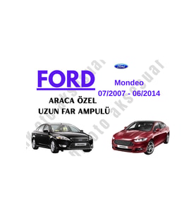 Ford Mondeo 07/2007 - 06/2014 Araca Özel Uzun h1