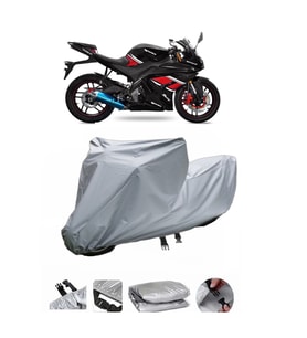 Yuki YK250  Gri Motosiklet Brandası ARKA ÇANTA UYUMLU DEĞİLDİR