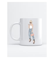 Girl Outfit Baskı Porselen Kupa Bardak
