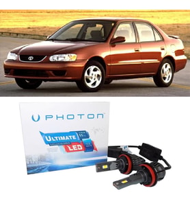 Toyota Corolla Led Xenon Uzun Far Ampulü HB3 Ultimate 9500 Lumens Yeni Seri Beyaz 2000-2002