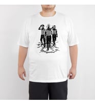 Bant Giyim - Naruto Anbu Kakashi Yamato 4XL Beyaz Erkek Tişört (Siyah - Beyaz)