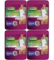 Depend Emici Külot Hasta Bezi XL Extra Büyük 36 Adet (4PK*9)