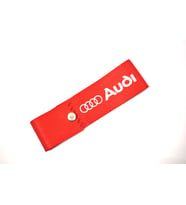 audi ön tampon ve arka tampon uyumlu süs - kırmızı logo markalı 2 adet tuning modifiye aksesuar