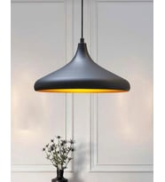 MYLİGHTS MODERN SPOR METAL SARKIT AVİZE MUTFAK AVİZE  CAFE AVİZE  35 CM   (Siyah)