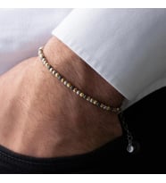 Unisex Kugel Gümüş Bileklik (Gümüş)