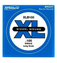 Daddario Xlb100 Bass Tek Tel E (Mi) Xl Nickel Wound 0.100