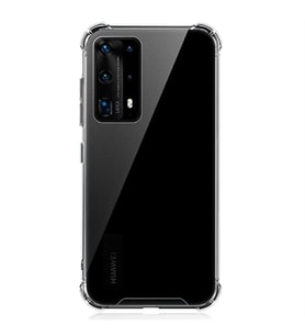 Coverzone Huawei P40 Pro ile uyumlu K?l?f Z-Nitro Anti Shock Silikon Kapak Kamera Korumal? Anti?ok Airbag K�?e Korumal? Silikon ?effaf K?l?f