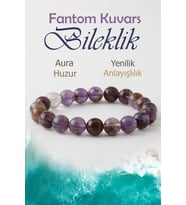 Fantom Kuvars Doğaltaş Bileklik, Fantom Kuvars Doğal Taş Aura Bileklik B1053 (10mm-18cm)