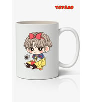 Bts Jungkook V Jimin Suga Bt21 Anime Temalı Beyaz Kupa Bardak Sevgiliye Arkadaşa Hediye
