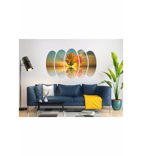 SONBAHAR AĞAÇ BULUT FANTAZİ MDF TABLO-0646
