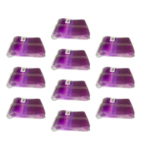 Plastik Şeffaf Mor Sup Kaşık - Tatlı Dondurma Kaşığı - 12.5 Cm. - 50 Adetlik 10 Paket