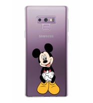 Samsung Galaxy Note 9 Kapak Mickey Mouse Tasarımlı Şeffaf Silikon Kılıf
