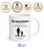 Ben Senin Babanım Kupa Bardak Babalar Günü Hediye