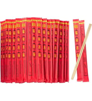 100 Çift Chopstick (Yemek Çubuğu) 24 cm Uzakdoğu Mutfağı için Sushi & Noodle Uyumlu Dayanıklı ve Hafif