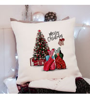 Mutlu Yıllar & Merry Christmas & Yılbaşı & Arkadaş Tasarımlı Yastık