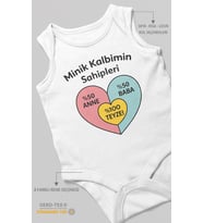 Aileye Özel Sıfır Kollu Bebek Zıbını %100 Pamuk