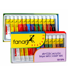 FANART AKRİLİK BOYA SETİ 18x12ML TÜP