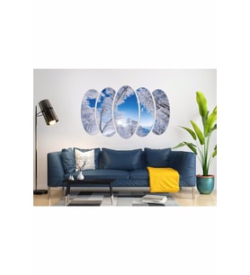 KAR KIŞ GÖKYÜZÜ AĞAÇLIK ORMAN MDF TABLO-0664