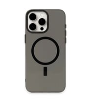 Apple İphone 15 Pro Kılıf Anka Pc Magneticsafe Sert Metal Kapak - Siyah