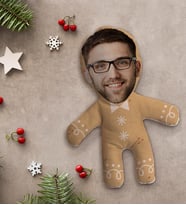 BK Gift Kişiye Özel Fotoğraflı Kurabiye Adam Kostümlü Erkek Bebek Yastık-5