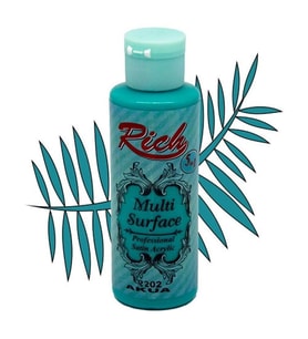 Rich Multi Surface Her Yüzey İçin Akrilik Boya 120 cc. 2202 AQUA 