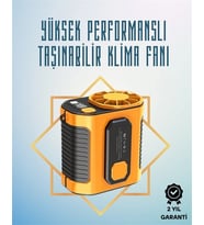 Yüksek Hızlı Mini Klima Fan – 11 m/s Rüzgar Gücü 100 Hız Ayarı