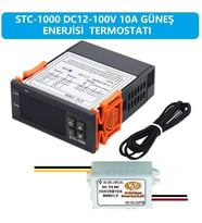 STC-1000 DC12-100V 10A Güneş Paneli Termostatı