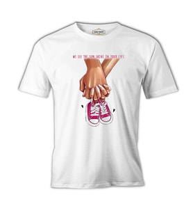Yeni Bebek Kız Ayakkabı Anneler Günü Beyaz Unisex Tshirt