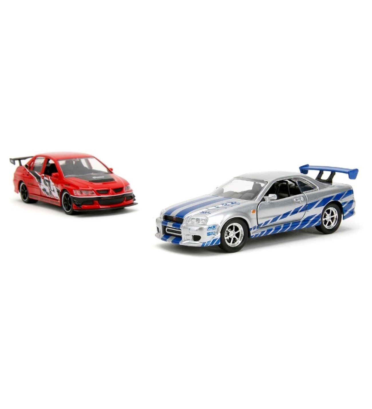 Jada 1:32 Fast & Furious Legacy Series Twin Pack W4/2 Mitsubishi